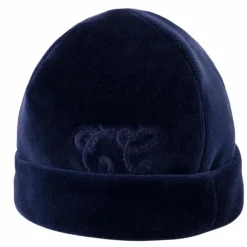 Tartine et Chocolat Bonnet de naissance Toile de Jouy bleu