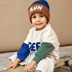 Best Bonnet en laine mérinos Little Gang Run (1-3 ans) Enfant Bonnet Enfant