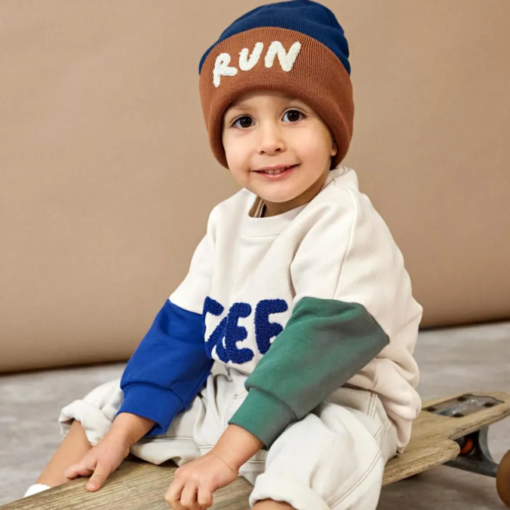 Best Bonnet en laine mérinos Little Gang Run (1-3 ans) Enfant Bonnet Enfant