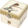 Trousselier Boîte à bijoux musicale cube phosphorescente Ballerina