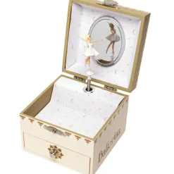 Trousselier Boîte à bijoux musicale cube phosphorescente Ballerina
