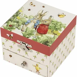 Boîte à bijoux musicale cube Pierre Lapin carotte Boîte À Bijoux