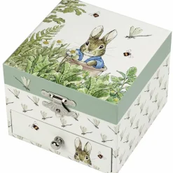 Outlet Boîte à bijoux musicale cube Pierre Lapin libellule Boîte À Bijoux