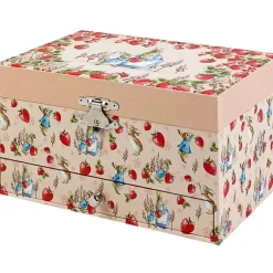 Trousselier Boîte à bijoux musicale Fraises Pierre Lapin