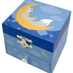 Outlet Boîte à bijoux musicale phosphorescente Renard dans la Forêt Boîte À Bijoux