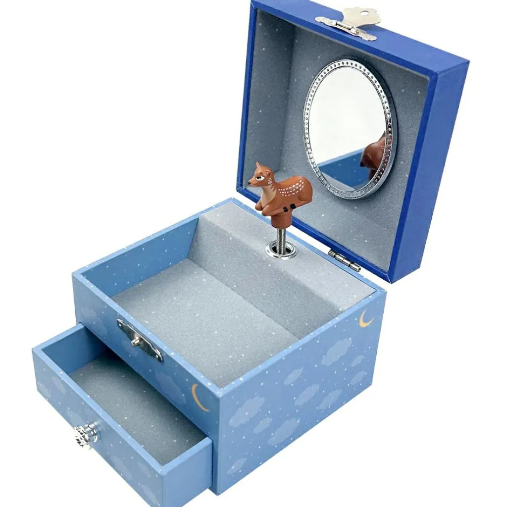 Outlet Boîte à bijoux musicale phosphorescente Renard dans la Forêt Boîte À Bijoux