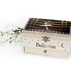 Trousselier Boîte à bijoux musicale phosphorescente Ballerina