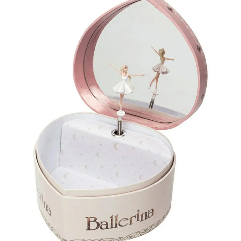 Boîte à bijoux musicale phosphorescente coeur Ballerina Boîte À Bijoux