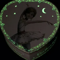 Boîte à bijoux musicale phosphorescente coeur Ballerina Boîte À Bijoux