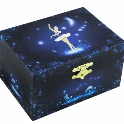 Trousselier Boîte à bijoux musicale phosphorescente Ballerine bleue