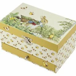 Discount Boîte à bijoux musicale Pierre Lapin jaune Boîte À Bijoux