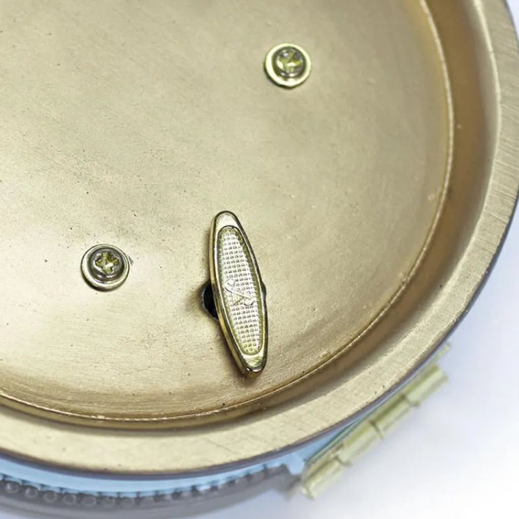 Trousselier Boîte à bijoux musicale ronde Ballerine bleue