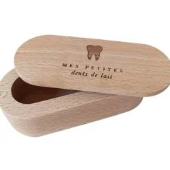 Discount Boîte à dents de lait en bois de hêtre Boîte À Dents