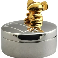 New Boîte à dents de lait Souris (métal argenté et doré) Boîte À Dents