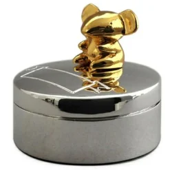 Daniel Crégut Boîte à dents de lait Souris personnalisable (métal argenté et doré)