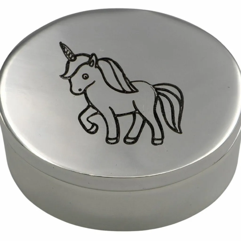 Daniel Crégut Boîte à dents Licorne personnnalisable (métal argenté)