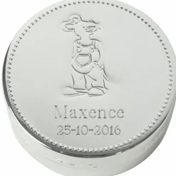 ANVIE Boîte à dents métal argenté (personnalisable)