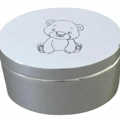 Clearance Boîte à dents Ourson (métal argenté) Boîte À Dents