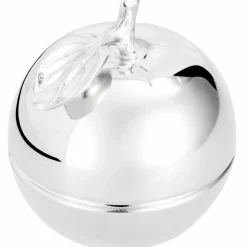Christofle Boîte à dents pomme en métal argenté