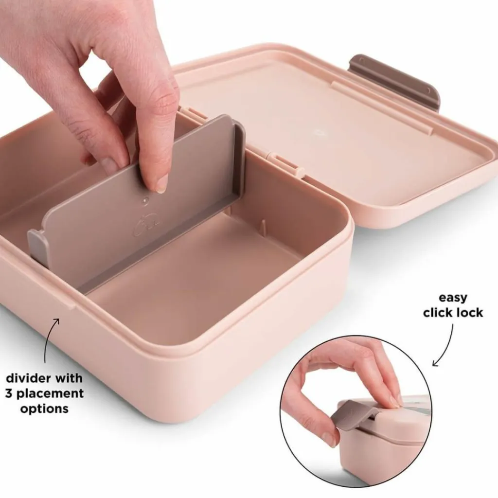 Hot Boîte à goûter avec séparateur Tiny farm Rose Boîte À Goûter / Lunch Box