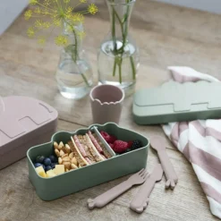 Done by Deer Boîte à goûter Croco vert