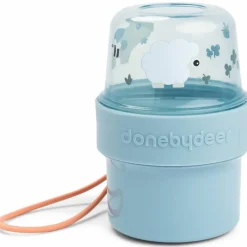 Done by Deer Boîte à goûter double petit Tiny farm Bleu