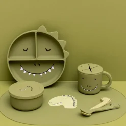 Trixie Boîte à goûter en silicone Mr. Dino