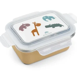 Done by Deer Boîte à goûter inox Deer friends Moutarde
