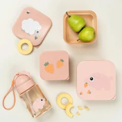 Best Boîte à goûter lot de 3 Tiny farm Rose Boîte À Goûter / Lunch Box