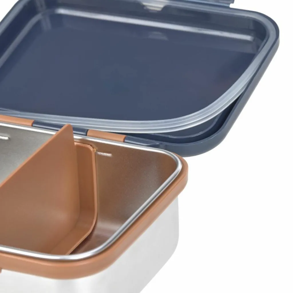 Lässig Boîte à goûter-Lunch box inox Little Gang Smile