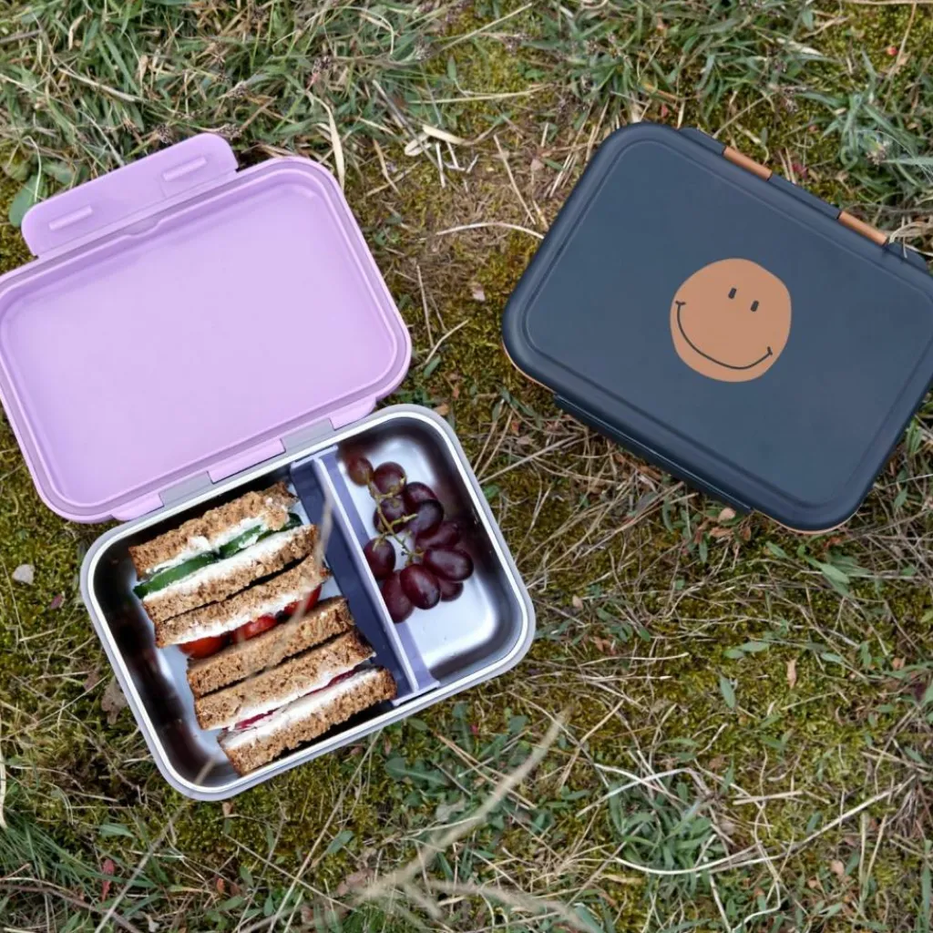 Lässig Boîte à goûter-Lunch box inox Little Gang Smile