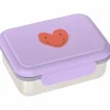 Lässig Boîte à goûter-Lunch box inox Little Gang coeur
