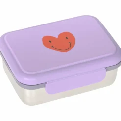 Lässig Boîte à goûter-Lunch box inox Little Gang coeur
