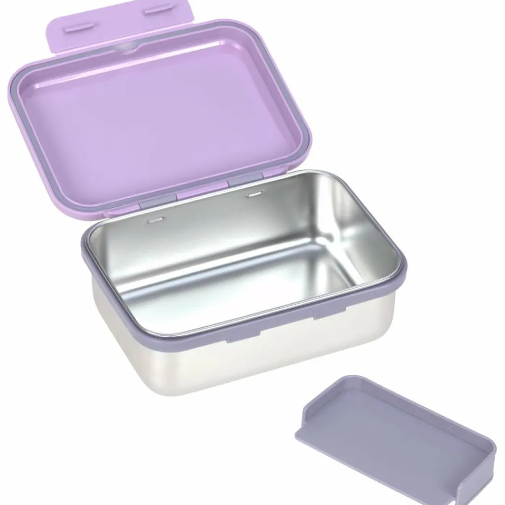 Lässig Boîte à goûter-Lunch box inox Little Gang coeur