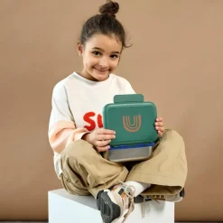 Lässig Boîte à goûter-Lunch box inox Little Gang arc-en-ciel