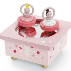 Trousselier Boîte à musique Bois Ballerine Rose