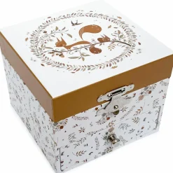 Trousselier Boîte à musique cube écureuil dans la prairie Lutin Petit Pois