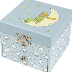 Trousselier Boîte à musique cube Le Petit Prince bleu clair