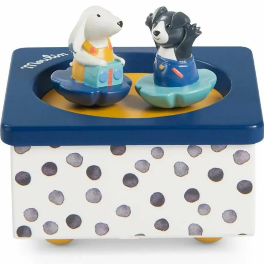 Moulin Roty Boîte à musique Puce et Pilou