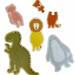 Trixie Boîte à puzzles Petits et grands animaux (5 puzzles)