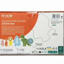 Trixie Boîte à puzzles Petits et grands animaux (5 puzzles)