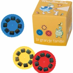 Moulin Roty Boîte de 3 disques pour lampe à histoires La Grande Famille