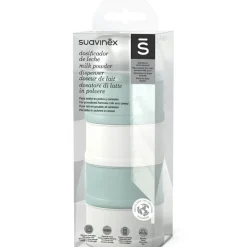 Suavinex Boîte doseuse 4 compartiments Bonhomia vert d'eau
