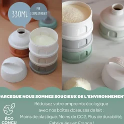 Béaba Boîte doseuse cotton white-terracotta