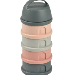 Béaba Boîte doseuse de lait empilable mineral grey-pink