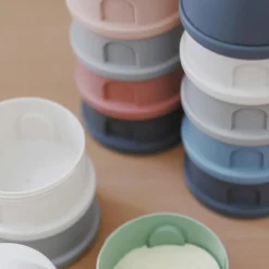 Béaba Boîte doseuse de lait empilable mineral grey-pink