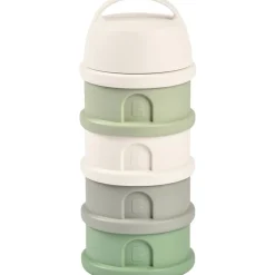 Hot Boîte doseuse de lait empilable cotton white-sage green Boîte Doseuse