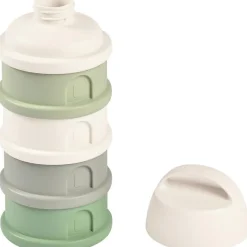Hot Boîte doseuse de lait empilable cotton white-sage green Boîte Doseuse
