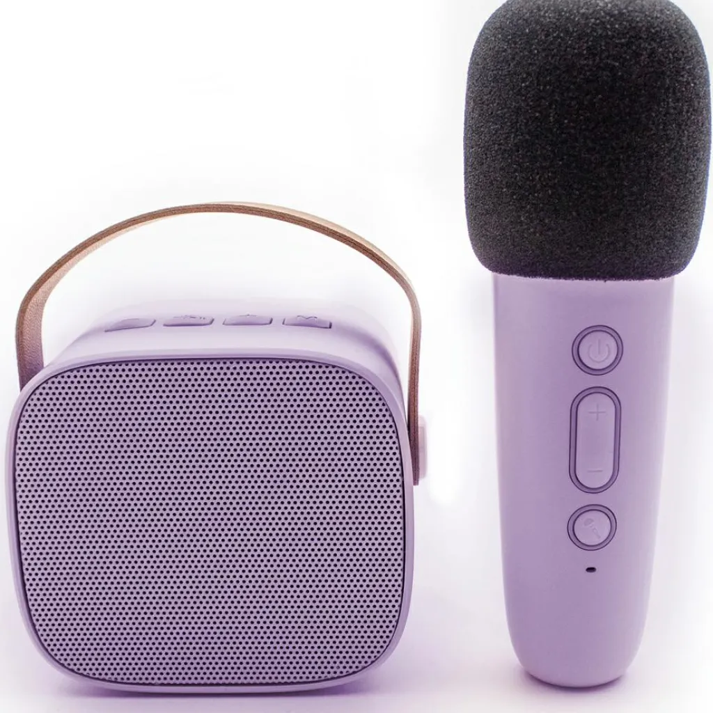 Lalarma Boîte karaoké enceinte et micro Lila
