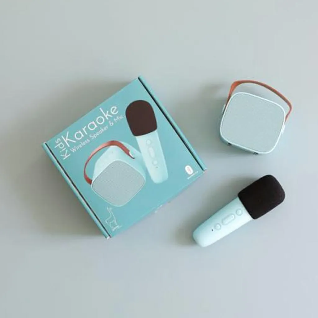 Lalarma Boîte karaoké enceinte et micro Bleu